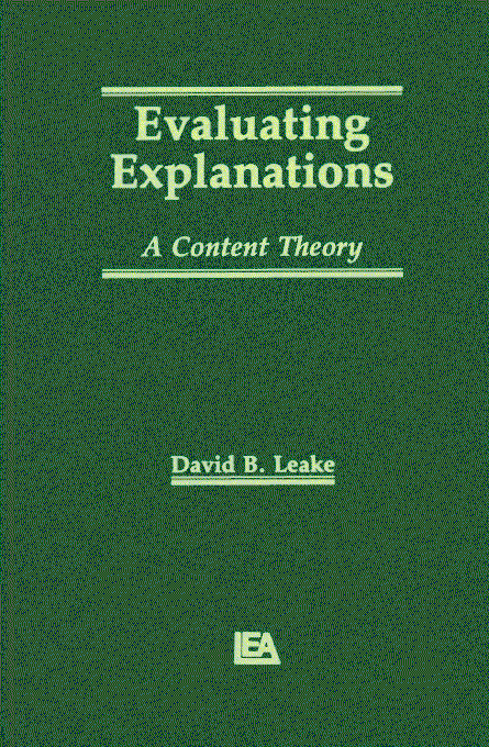 Evaluating Explantions book cover