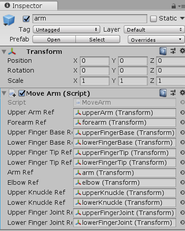Script Connections in Unity IDE